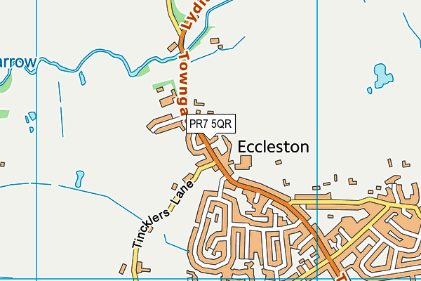 PR7 5QR map - OS VectorMap District (Ordnance Survey)