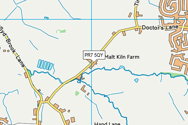 PR7 5QY map - OS VectorMap District (Ordnance Survey)