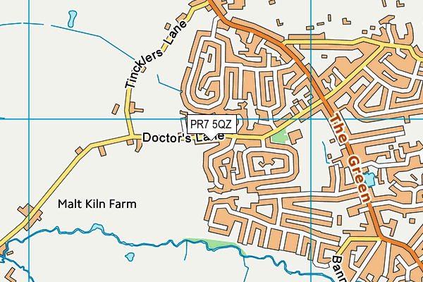 PR7 5QZ map - OS VectorMap District (Ordnance Survey)