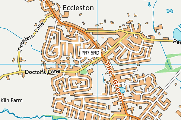 PR7 5RD map - OS VectorMap District (Ordnance Survey)