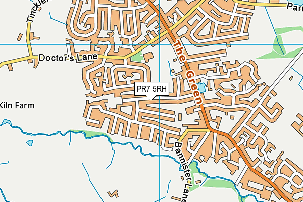 PR7 5RH map - OS VectorMap District (Ordnance Survey)