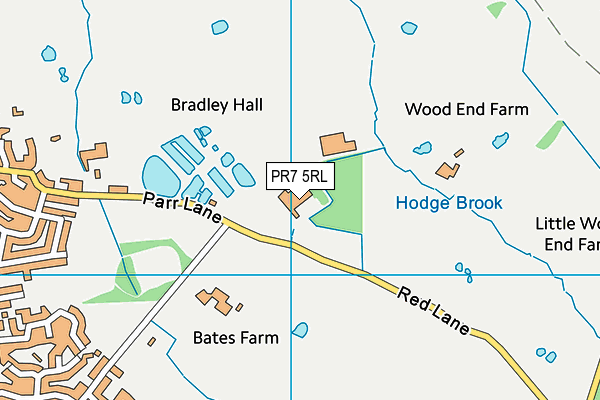 PR7 5RL map - OS VectorMap District (Ordnance Survey)