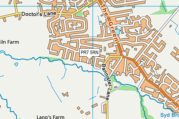 PR7 5RN map - OS VectorMap District (Ordnance Survey)