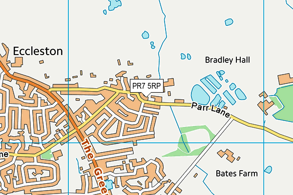 PR7 5RP map - OS VectorMap District (Ordnance Survey)