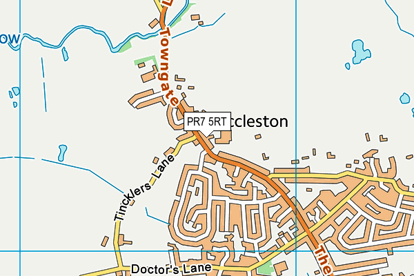PR7 5RT map - OS VectorMap District (Ordnance Survey)