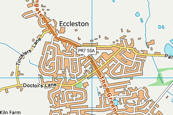 PR7 5SA map - OS VectorMap District (Ordnance Survey)