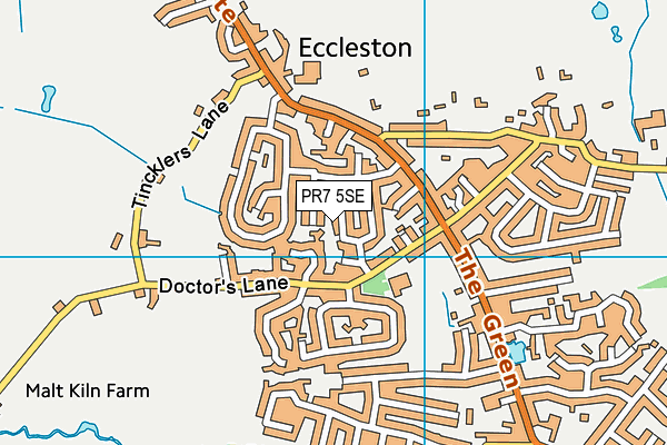 PR7 5SE map - OS VectorMap District (Ordnance Survey)