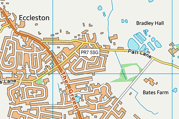 PR7 5SG map - OS VectorMap District (Ordnance Survey)