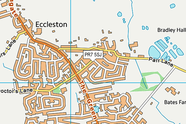 PR7 5SJ map - OS VectorMap District (Ordnance Survey)