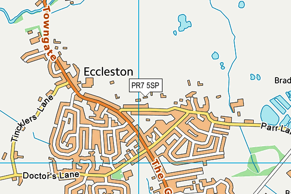 PR7 5SP map - OS VectorMap District (Ordnance Survey)