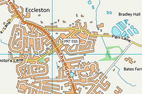 PR7 5SS map - OS VectorMap District (Ordnance Survey)