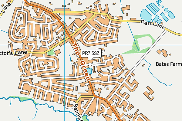 PR7 5SZ map - OS VectorMap District (Ordnance Survey)