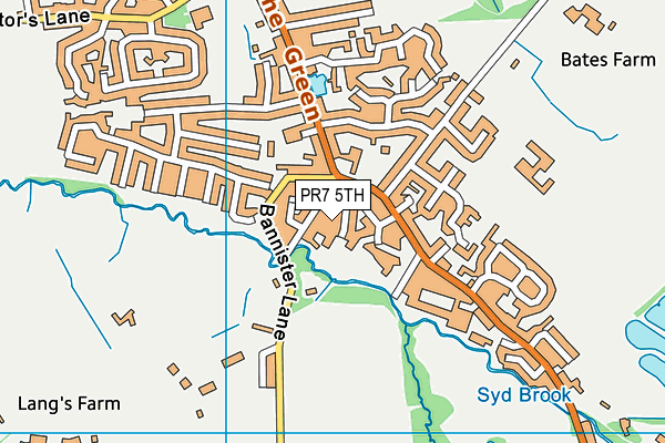 PR7 5TH map - OS VectorMap District (Ordnance Survey)