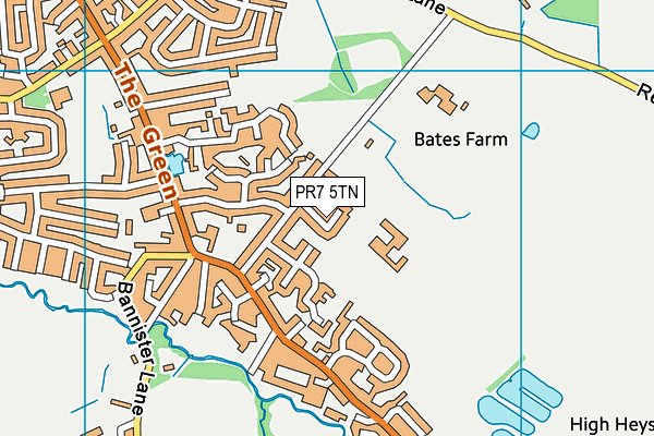 PR7 5TN map - OS VectorMap District (Ordnance Survey)