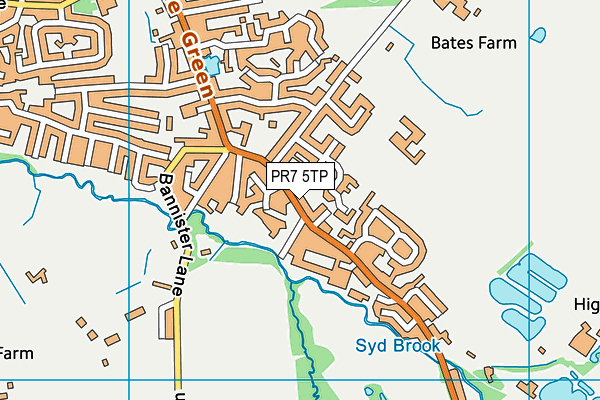 PR7 5TP map - OS VectorMap District (Ordnance Survey)
