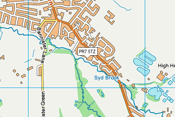 PR7 5TZ map - OS VectorMap District (Ordnance Survey)