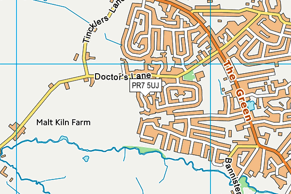 Map of FRACKELTON LTD at district scale