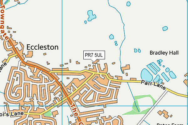 PR7 5UL map - OS VectorMap District (Ordnance Survey)