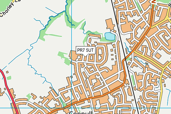 PR7 5UT map - OS VectorMap District (Ordnance Survey)