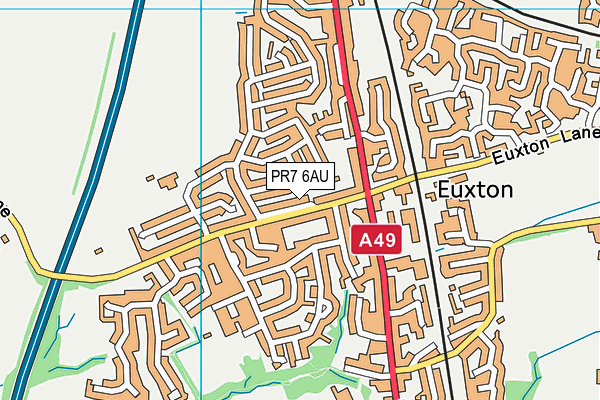 Map of J & M EUXTON LTD at district scale