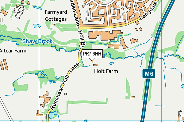 Jim Fowlers Memorial Ground (Euxton Villa Fc) map (PR7 6HH) - OS VectorMap District (Ordnance Survey)