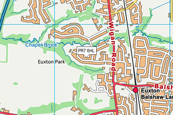 Map of EUXTON SOFTWARE LTD at district scale