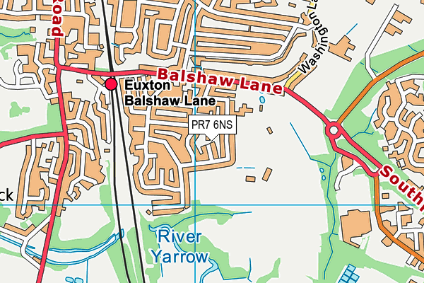 Balshaw Lane Community Primary School map (PR7 6NS) - OS VectorMap District (Ordnance Survey)