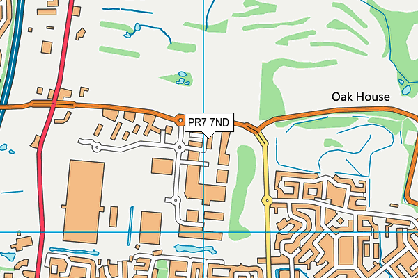 PR7 7ND map - OS VectorMap District (Ordnance Survey)