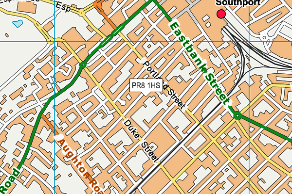 PR8 1HS map - OS VectorMap District (Ordnance Survey)