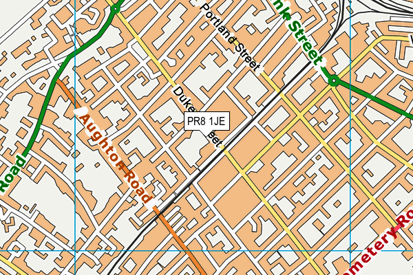 PR8 1JE map - OS VectorMap District (Ordnance Survey)