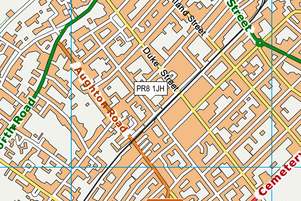 PR8 1JH map - OS VectorMap District (Ordnance Survey)