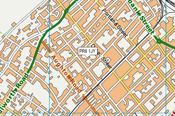 PR8 1JY map - OS VectorMap District (Ordnance Survey)