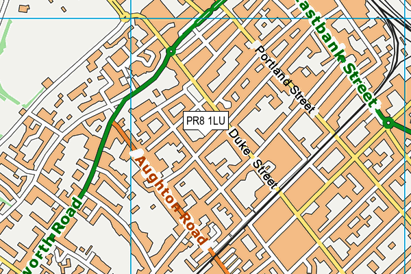PR8 1LU map - OS VectorMap District (Ordnance Survey)