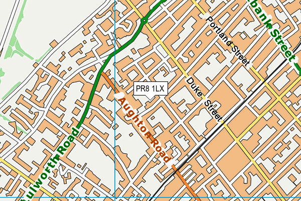 PR8 1LX map - OS VectorMap District (Ordnance Survey)