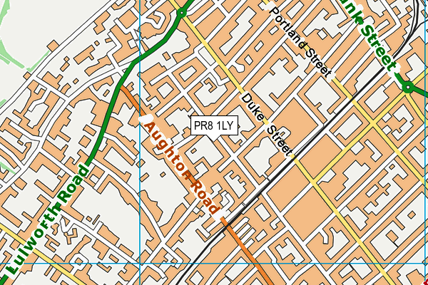 PR8 1LY map - OS VectorMap District (Ordnance Survey)