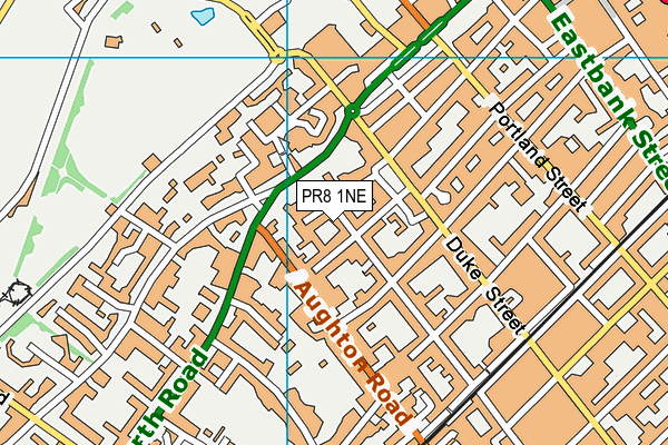 PR8 1NE map - OS VectorMap District (Ordnance Survey)