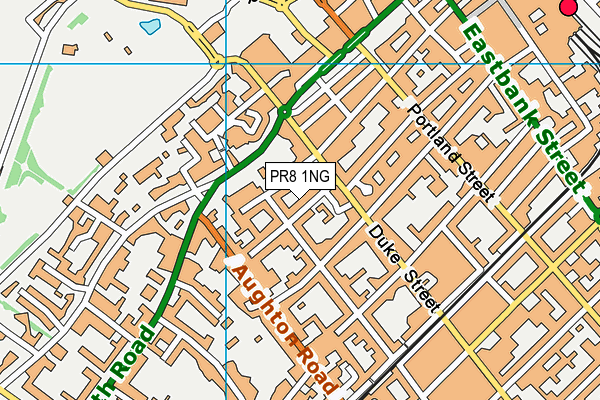 PR8 1NG map - OS VectorMap District (Ordnance Survey)
