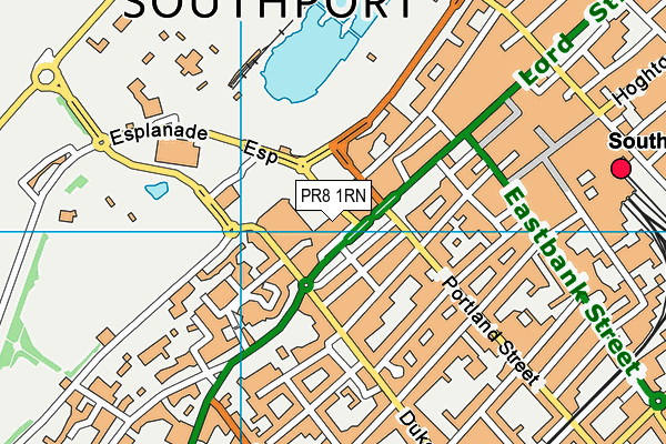 Anytime Fitness (Southport) map (PR8 1RN) - OS VectorMap District (Ordnance Survey)
