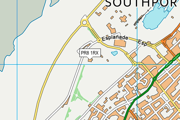 PR8 1RX map - OS VectorMap District (Ordnance Survey)
