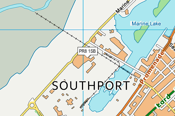 Everlast Gyms (Southport Ocean Plaza) map (PR8 1SB) - OS VectorMap District (Ordnance Survey)