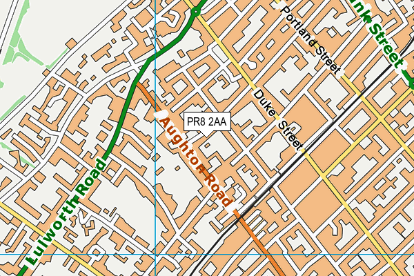 PR8 2AA map - OS VectorMap District (Ordnance Survey)