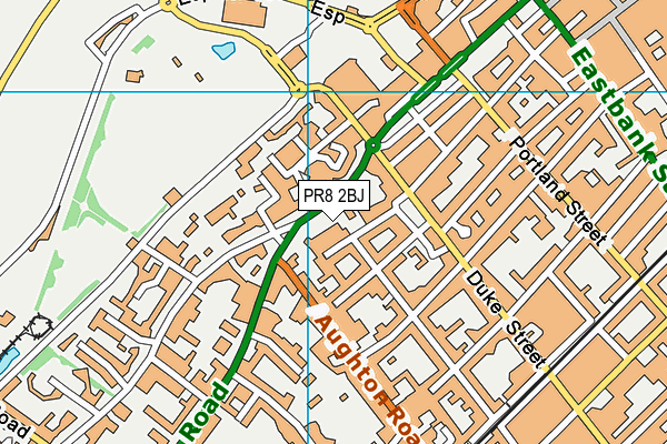 PR8 2BJ map - OS VectorMap District (Ordnance Survey)