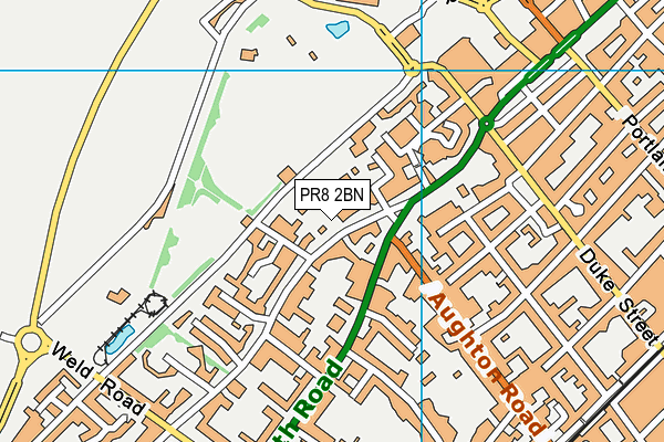 PR8 2BN map - OS VectorMap District (Ordnance Survey)