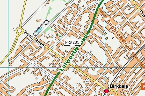 PR8 2BQ map - OS VectorMap District (Ordnance Survey)