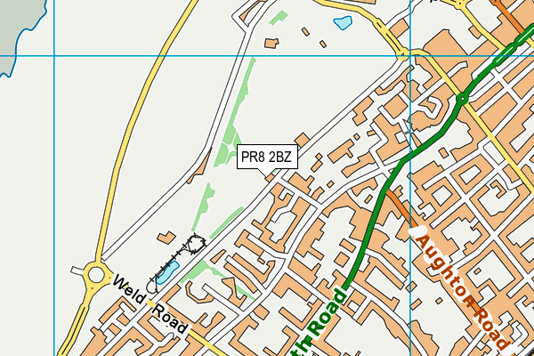 Victoria Park (Southport) map (PR8 2BZ) - OS VectorMap District (Ordnance Survey)