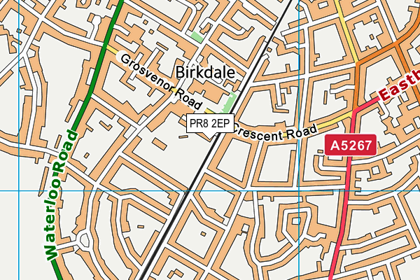 PR8 2EP map - OS VectorMap District (Ordnance Survey)