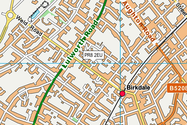 PR8 2EU map - OS VectorMap District (Ordnance Survey)