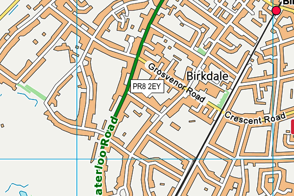 PR8 2EY map - OS VectorMap District (Ordnance Survey)