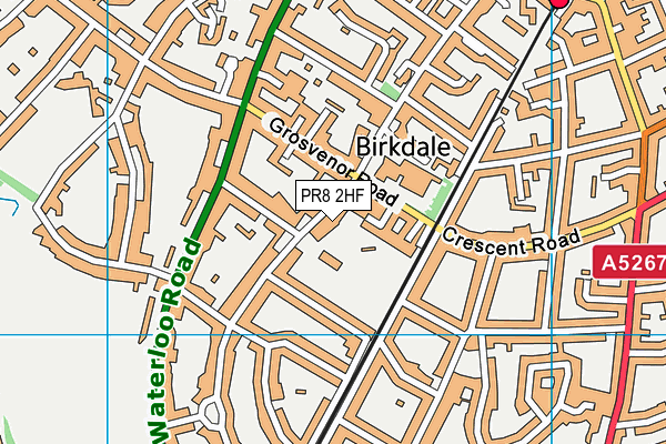 Southport And Birkdale Sports Club map (PR8 2HF) - OS VectorMap District (Ordnance Survey)