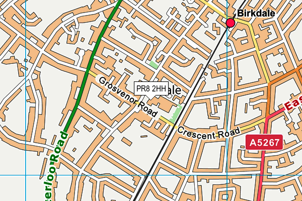 PR8 2HH map - OS VectorMap District (Ordnance Survey)